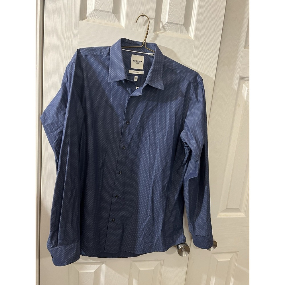 Ben Sherman Dress Shirt Sz 16.5 34/35 Tailored Slim Fit Shirt